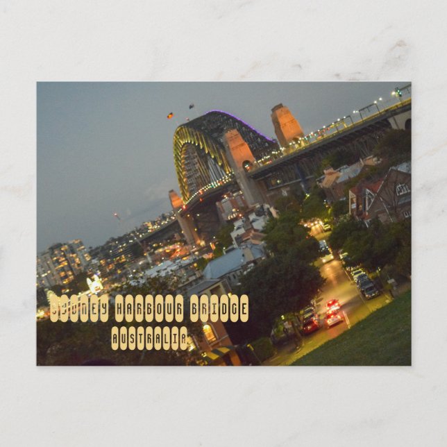 Carte Postale Pont du port de Sydney (Devant)