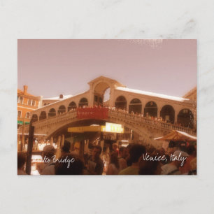 Carte Postale Pont du Rialto, Venise, Italie