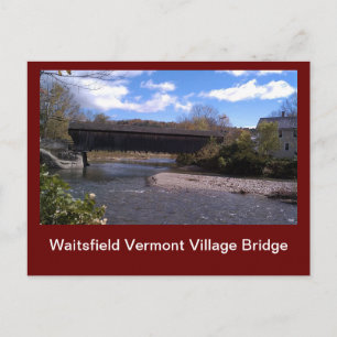 Carte Postale Pont du village de Waitsfield Vermont