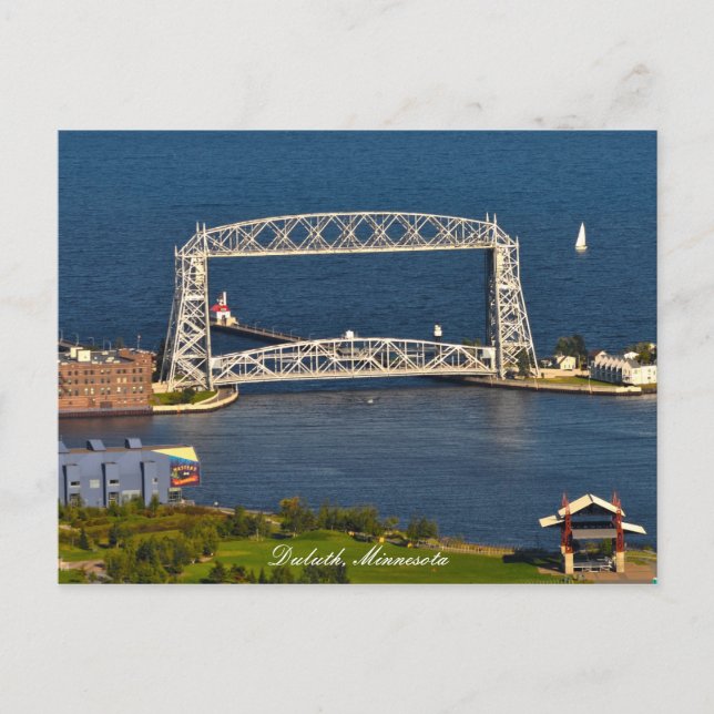 Carte Postale Pont élévateur Aeriel Duluth Minnesota (Devant)