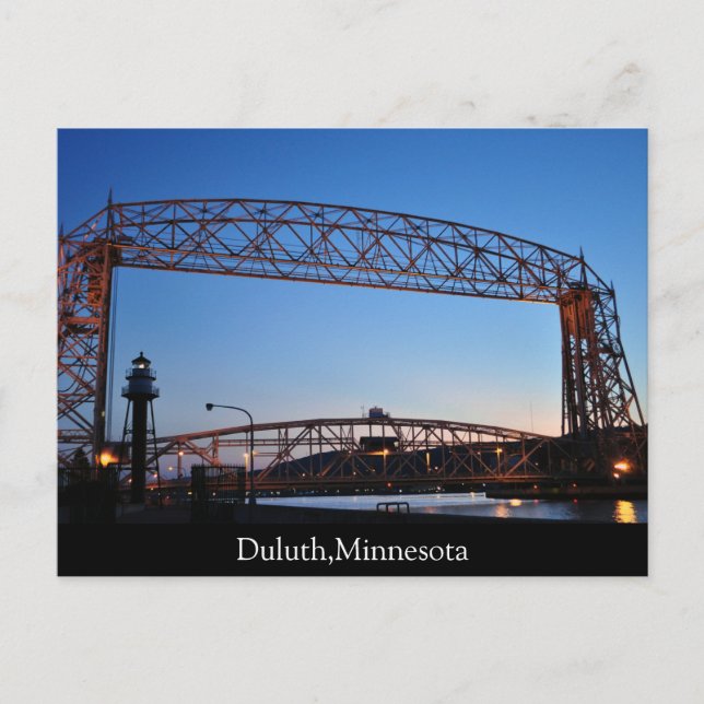 Carte Postale Pont élévateur aérien Duluth Minnesota (Devant)