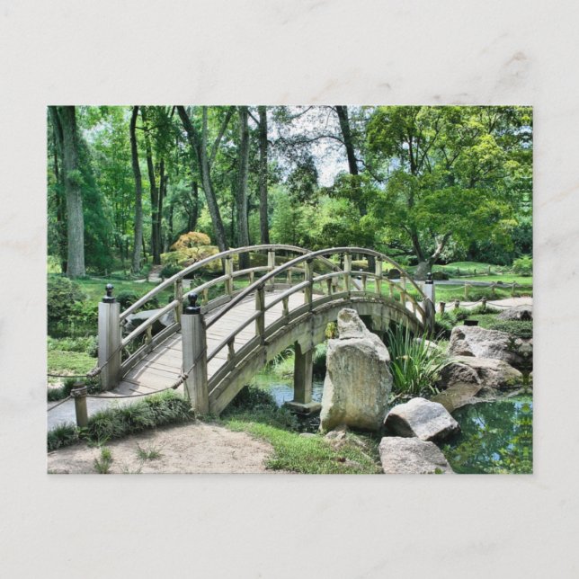 Carte Postale Pont en arc japonais (Devant)