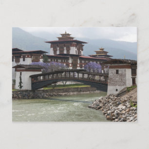 Carte Postale Pont en porte-à-faux près du palais Punakha Dzong