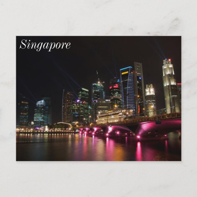 Carte Postale Pont Esplanade Singapour (Devant)