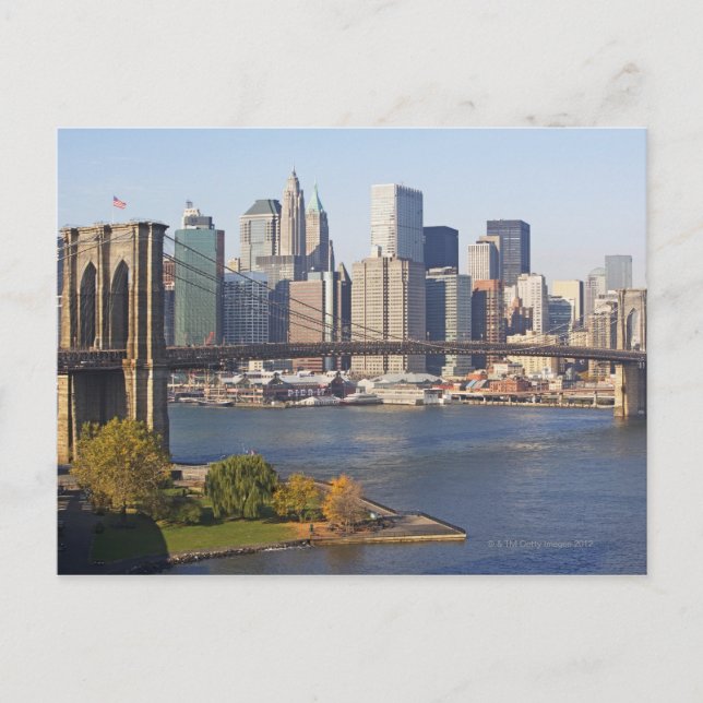 Carte Postale Pont et Cityscape (Devant)