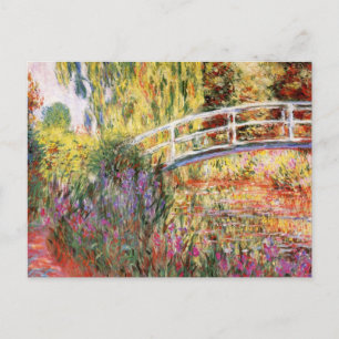 Carte Postale Pont et fleurs de Monet