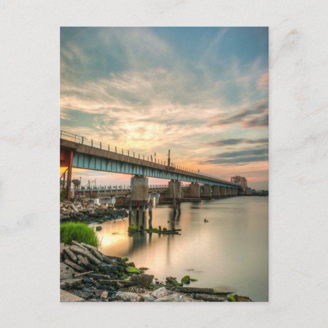 Carte Postale Pont ferroviaire Rockaway (Devant)