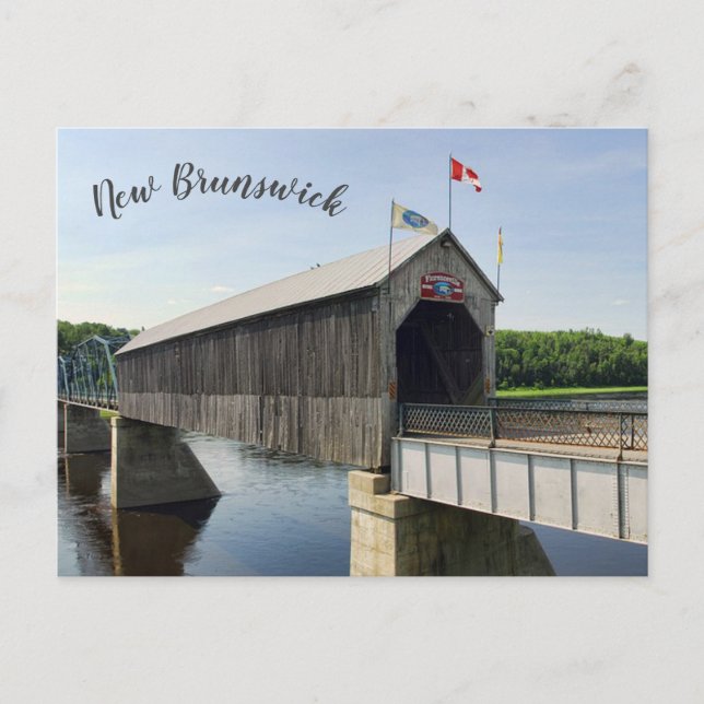 Carte Postale Pont Florenceville Nouveau-Brunswick Canada (Devant)