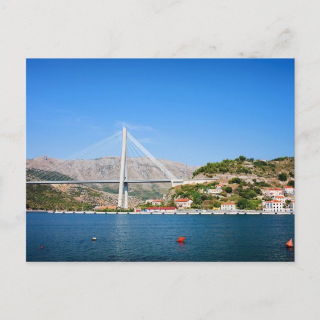 Carte Postale Pont Franjo Tudjman à Dubrovnik (Devant)