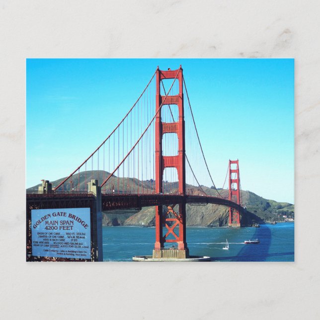 Carte Postale Pont Golden Gate (Devant)