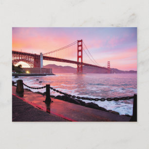 Carte Postale Pont Golden Gate, photographie panoramique,