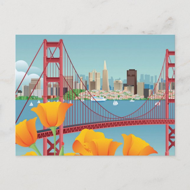 Carte Postale Pont Golden Gate | San Francisco, CA (Devant)