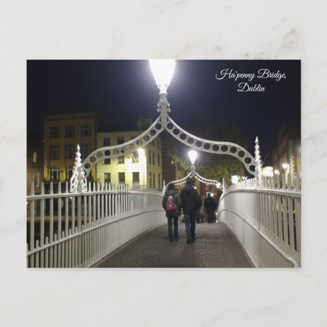 Carte Postale Pont Ha'penny Dublin (Devant)