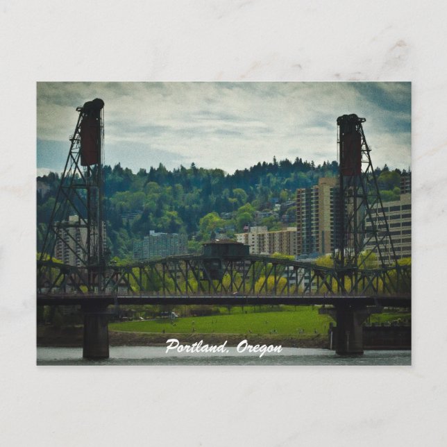 Carte Postale Pont Hawthorne - Portland, Oregon (Devant)