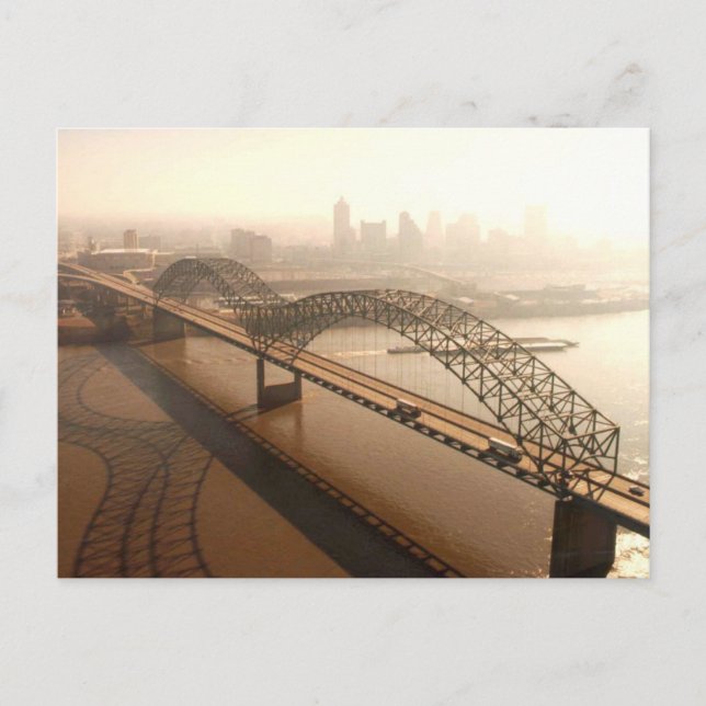Carte Postale Pont Hernando de Soto à Memphis (Devant)