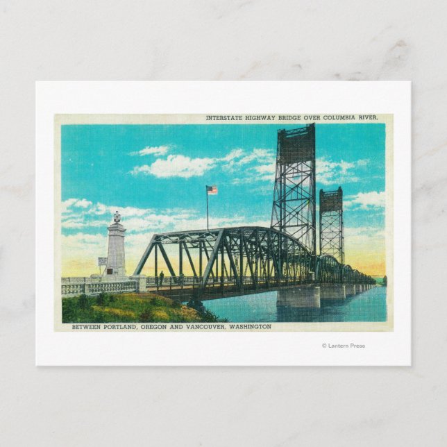 Carte Postale Pont Interstate Highway sur Columbia River (Devant)