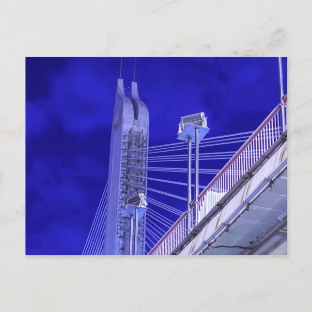 Carte Postale Pont Jiefang bleu (Devant)