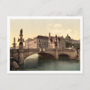 Carte Postale Pont Kaiser Wilhelms, Berlin, Allemagne