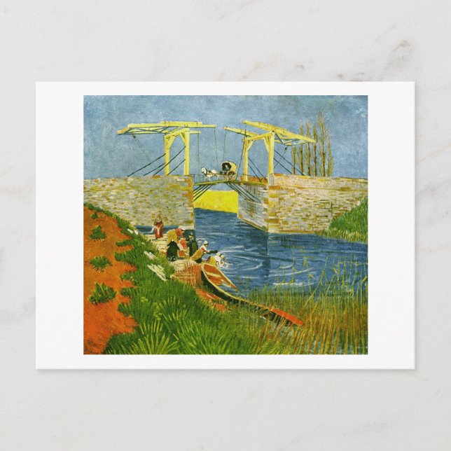 Carte Postale Pont Langlois à Arles Van Gogh Art (Devant)