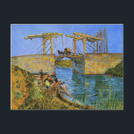 Carte Postale Pont Langlois Femmes Laver Van Gogh Art<br><div class="desc">Vincent Willem van Gogh (30 mars 1853 - 29 juillet 1890) était un artiste postimpressionniste néerlandais. Certains de ses tableaux sont maintenant parmi les oeuvres d'art les plus connues, les plus populaires et les plus chères du monde. Huile sur toile, 54 x 65 cm. Otterlo, Musée Kröller-Müller. F 397, JH...</div>