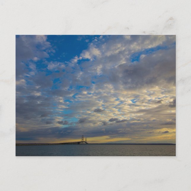 Carte Postale Pont Mackinac, Michigan (Devant)