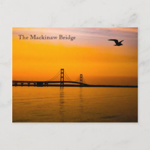Carte Postale Pont Mackinaw au coucher du soleil