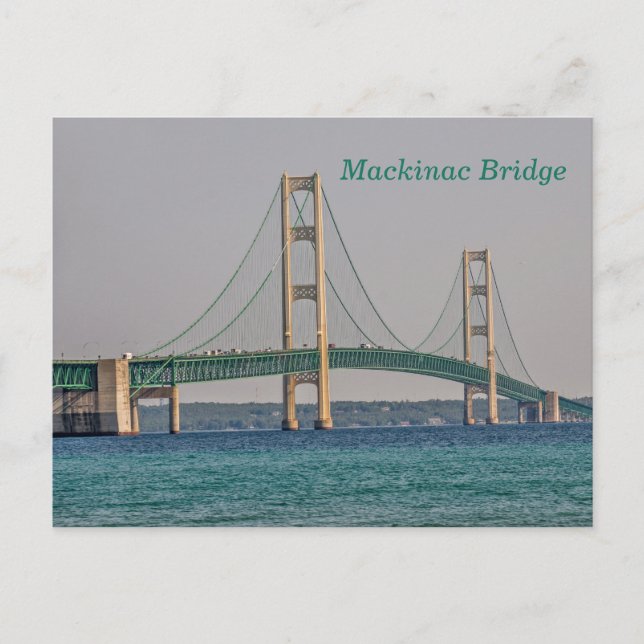 Carte Postale Pont Majestic Mackinac (Devant)