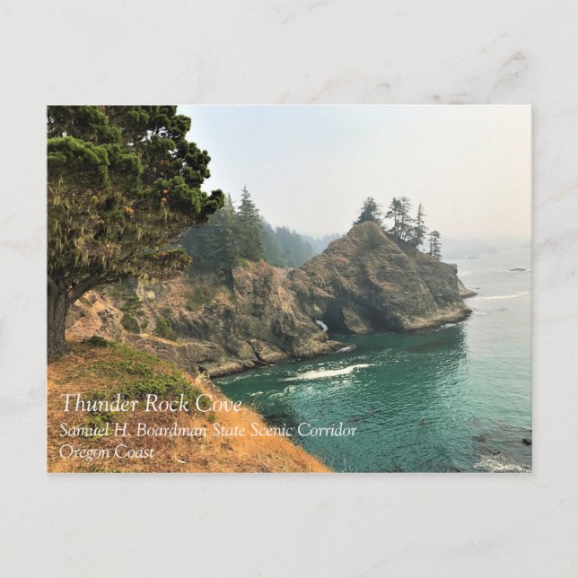 Carte Postale Pont naturel, Thunder Rock Cove, Oregon (Devant)