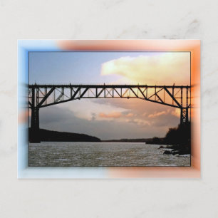 Carte Postale Pont Promenade En Hiver