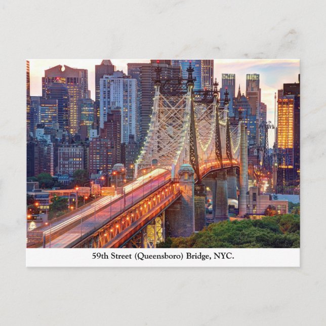 Carte Postale Pont Queensboro, New York (Devant)