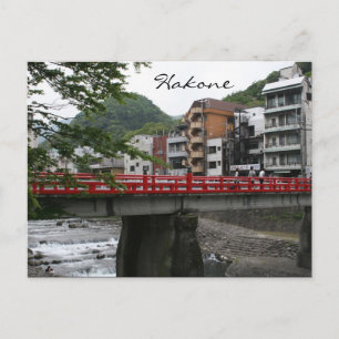 Carte Postale pont rouge hakone