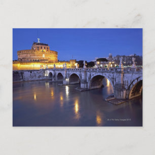 Carte Postale Pont Sant Angelo et Castel Sant Angelo à