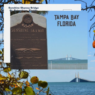 Carte Postale Pont Sunshine Skyway de Tampa Bay en Floride