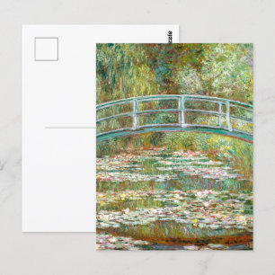 Carte Postale Pont sur l'étang de Nymphéas Claude Monet