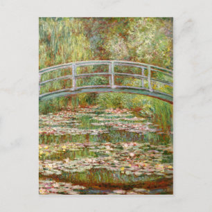 Carte Postale Pont sur un étang de nénuphars, Claude Monet