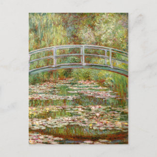 Carte Postale Pont sur un étang de nénuphars, Claude Monet