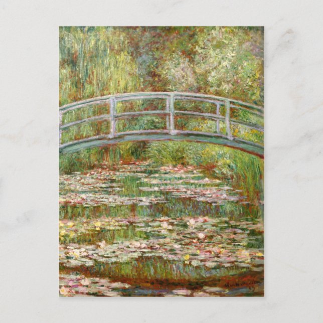 Carte Postale Pont sur un étang de nénuphars, Claude Monet (Devant)