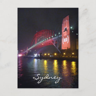 Carte Postale pont sydney (rouge)