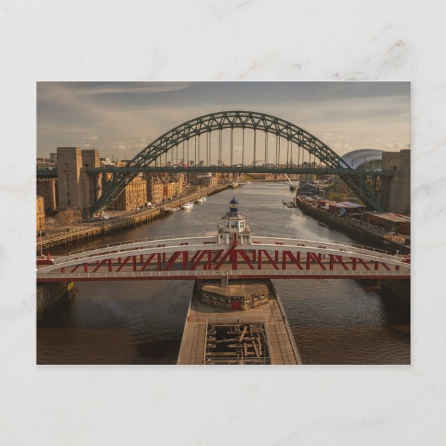 Carte Postale Pont tournant, Newcastle upon Tyne (Devant)