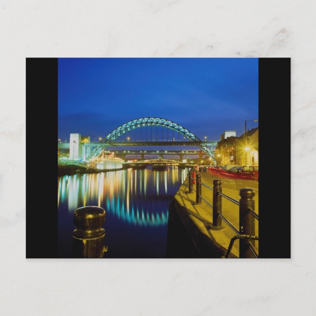 Carte Postale Pont Tyne, Newcastle-Upon-Tyne, Angleterre (Devant)