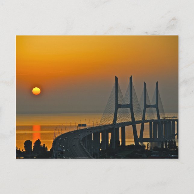 Carte Postale Pont Vasco da Gama Lisbonne Portugal (Devant)