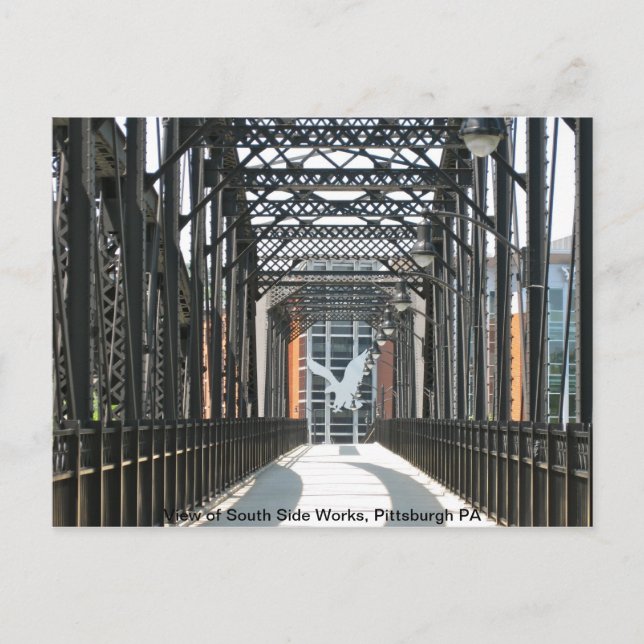 Carte Postale Pont vers les travaux du côté sud, Pittsburgh (PA) (Devant)