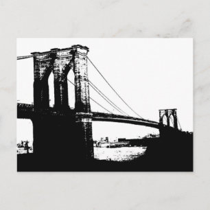 Carte Postale Pont vintage Brooklyn
