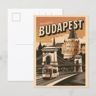 Carte Postale pont vintage elizabeth