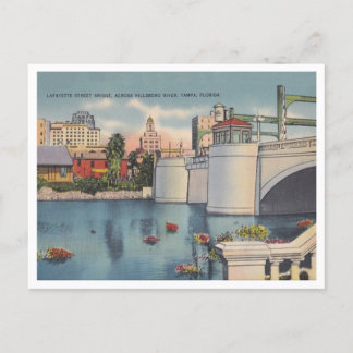 Carte Postale Pont vintage Tampa Florida Lafayette Street