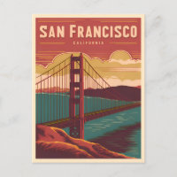 Pont Vintage voyage San Francisco Golden Gate