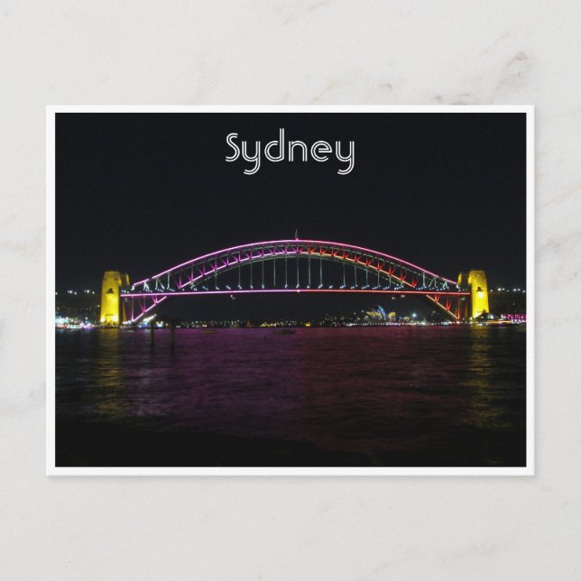 Carte Postale pont vivid sydney (Devant)