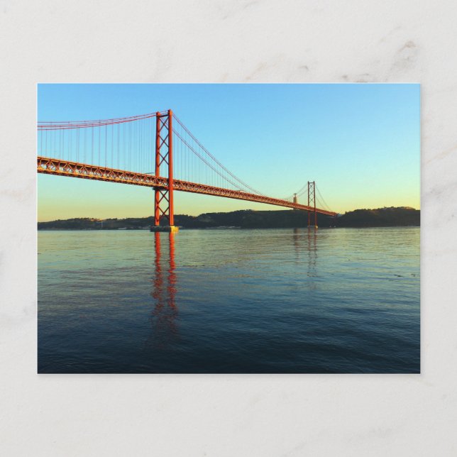 Carte Postale Ponte 25 de Abril, LIsboa, Portugal (Devant)