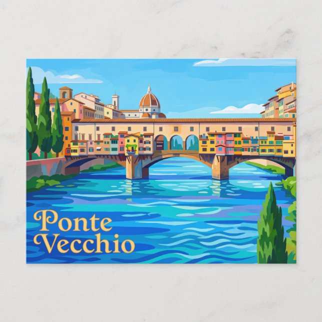 Carte Postale Ponte Vecchio Italie (Devant)