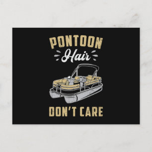 Carte Postale Pontoon Hair s'en fiche Bateau Voilier Yacht